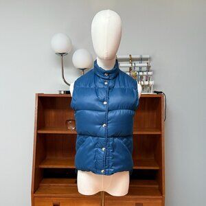 Vintage L.L. Bean Royal Blue Goose Down Puffer Puffy Vest Size XS